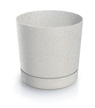 Květináč TUBOS P ECO WOOD bílý matný, varianta 14,7 cm