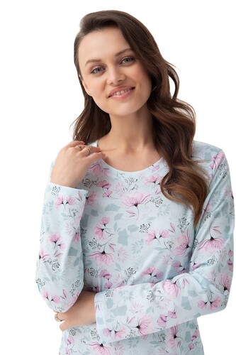 Koszula Luna 200 dł/r 3XL Z24/25 damska miętowy 3XL