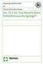 Art. 72 II GG: Eine berechenbare Kompetenzausübungsregel?
