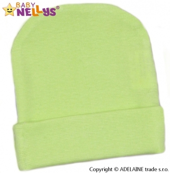Baby Nellys Novorozenecká čepička  - zelená; 56 (1-2m)
