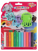 Plastelína / modelína NARA sada 12 barev s tvořítky