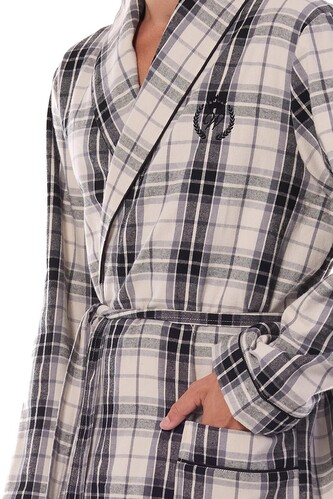 Szlafrok L&L 2470 Ben M-2XL grafitowy XL-182/120/116