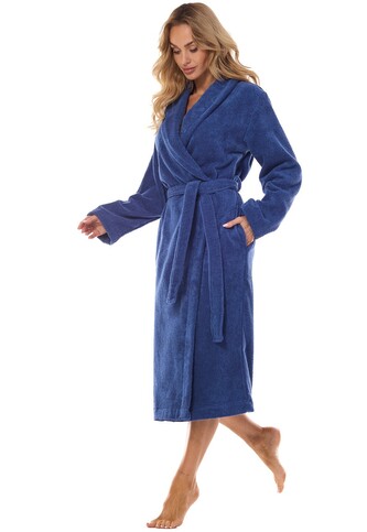 Szlafrok L&L 2408 długi M-2XL damski navy XL-171/106/114