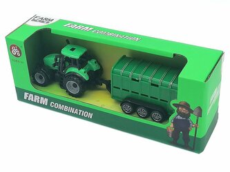 Traktor z przyczepą