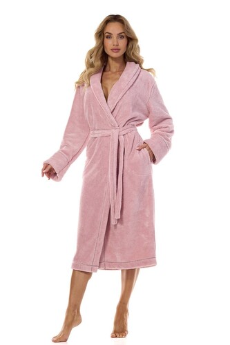 Szlafrok L&L 2413 Camelia długi M-2XL damski baletowy XXL-172/110/118