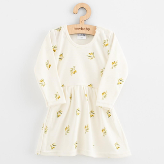 Kojenecké šaty z organické bavlny s dlouhým rukávem New Baby Olivy 86 (12-18m)