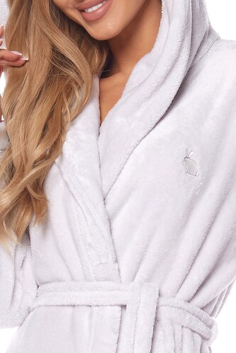 Szlafrok L&L 2121 Rabbit S-XL damski perła XL-171/106/114