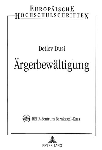 Ärgerbewältigung