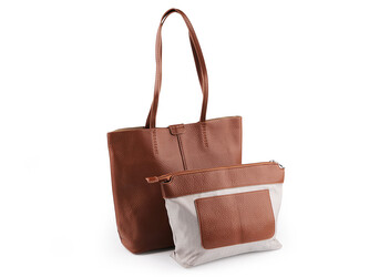 Kabelka s pouzdrem 38x30 cm - 1 ks - 11 hnědá koňak