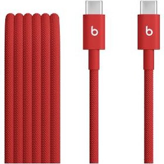 Apple Beats USB-C/USB-C Woven kabel 1,5m jasně červený
