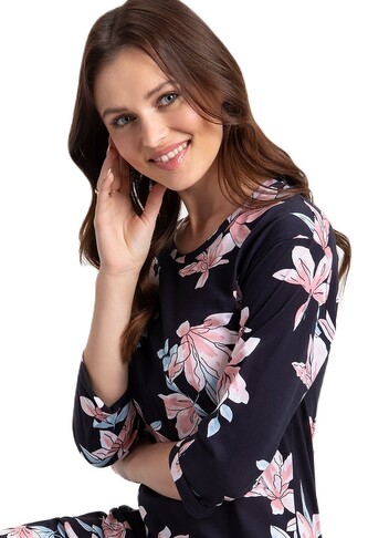 Koszula Luna 204 3/4 M-2XL Z24 granatowy M