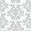 Ubrousky MAKI L (20ks) White & Silver Wallpaper