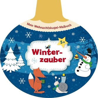 Mein Weihnachtskugel-Malbuch: Winterzauber