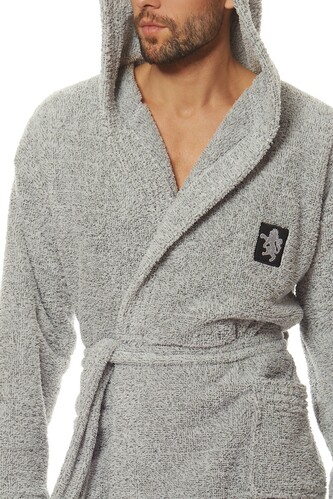 Szlafrok L&L Bruce M-2XL męski melange L-176/116/112