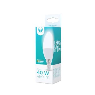 LED žárovka Forever E14 C37 6W teplá bílá (3000K)