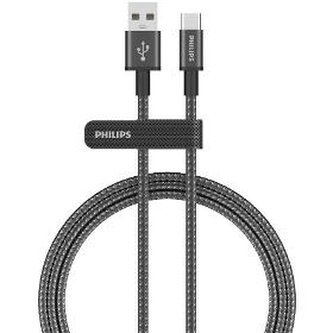 Kabel nabíjecí Philips DLC5060A/00, USB-A na USB-C, černý, 2m