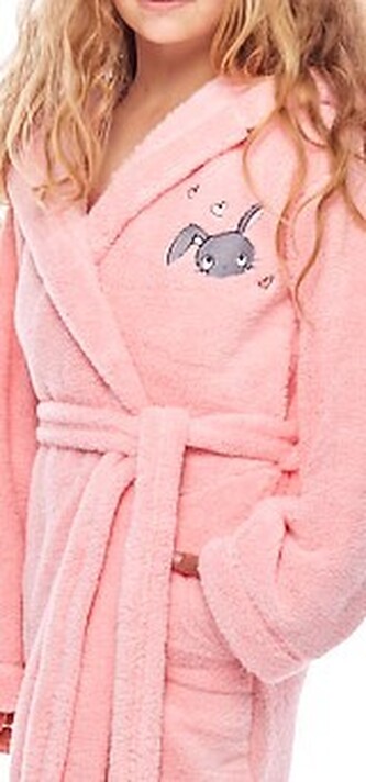 Szlafrok L&L RB-003 158-164 dziecięcy różany 158-164/80/90