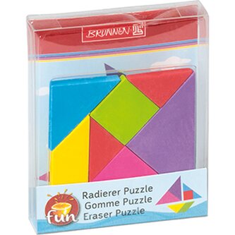 Guma hlavolam 7 dílů - velikost 6,5 x 6,5cm