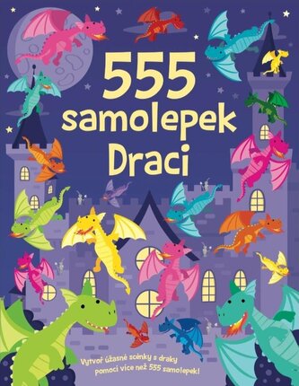 555 samolepek - Draci