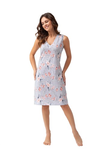 Koszula Luna 183 sz/r M-2XL L24 damska szary XL