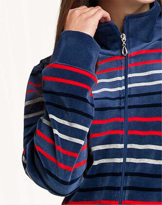 Dres Luna 305 dł/r Velour M-2XL damski indygo/granat L