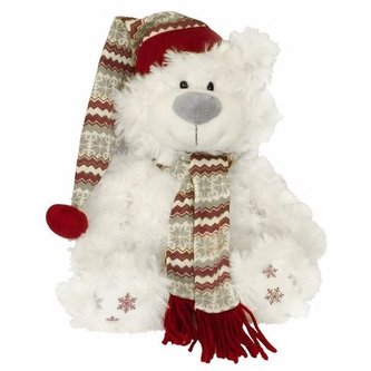 Miś Jasper w czapeczce 30cm