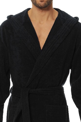 Szlafrok L&L 2104 M-2XL męski antracit XXL-188/124/116