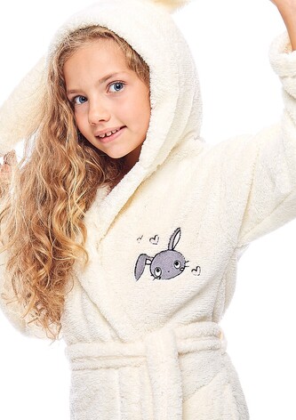 Szlafrok L&L RB-003 146-152 dziecięcy ecri 146-152/72/84