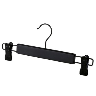 Dřevěné ramínko na sukně LADY černý