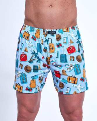 Bokserki Cornette Classic 001/169 S-2XL niebieski jasny XXL