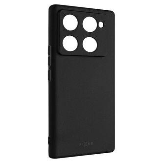 Fixed Zadní pogumovaný kryt Story pro Infinix Note 40 Pro 5G, černý