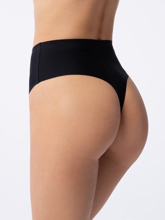 Dámské kalhotky Julimex černá (String Maxi black) M