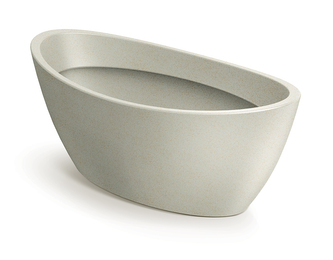 Květináč ARIA OVAL 40 cm - barva: písková
