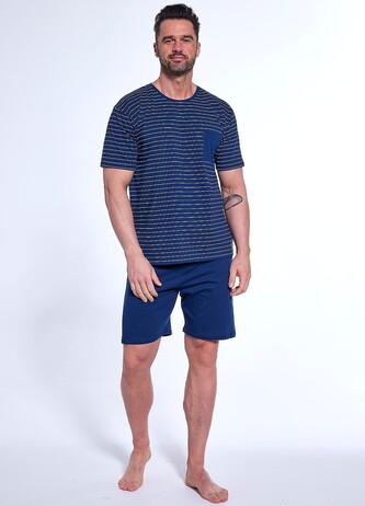 Piżama Cornette 325/175 Lagoon kr/r S-2XL męska granatowy XXL