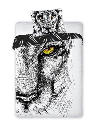 POŚCIEL KPL. MŁODZIEŻOWA 160X200+70X80 BAW. LEW MŁ.