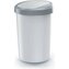 Odpadkový koš COMPACTA R FLAP objem: 25 l , barva: popelavá se světle šedým víkem