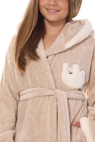 Szlafrok L&L 2433 LE 158-164 dziecięcy angora 158-164/80/90