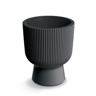 Květináč MILLY s vkladem 23,9 cm - barva: uhelná