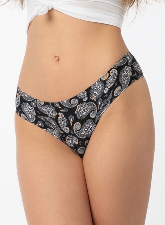 Figi Julimex Simple Paisley Brasil S-XL czarny-wzór M