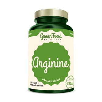 GreenFood nutrition - Arginin 120 vegan kapslí