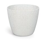 Květináč LAMIA ECO WOOD 38,5 cm - barva: bílá ECO