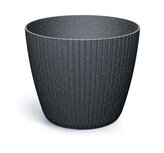 Květináč LAMIA ECO WOOD 29,5 cm - barva: antracit ECO
