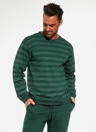 Piżama Cornette 117/259 Loose 12 dł/r S-2XL męska zielony XL