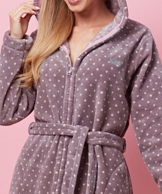 Szlafrok L&L 7119 ZPPR S-2XL damski fioletowy M-164/98/106