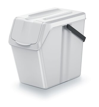 Odpadkový koš SORTIBOX II popelavě šedý, objem 25L