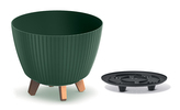 Květináč LAMIA 23,2 cm - barva: tmavě zelená