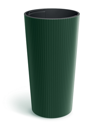 Květináč LAMIA SLIM 20 cm - barva: tmavě zelená
