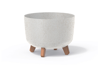 Květináč GRACIA STANDARD ECO WOOD 20 cm - barva: bílá ECO