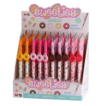 Długopis pstrykany Sweeties 0,5mm niebieski(50szt)