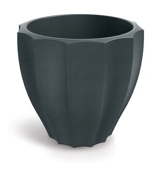 Květináč RONA ROUNDE 40 cm - barva: grafit